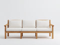 Sofás de exterior Madera maciza 210x80x78 cm - Roble-Blanco - Estilo minimalista