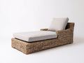 Tumbonas de jardín Ratán natural 200x75x65 cm - Natural-Beige - Estilo rústico