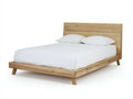 Camas dobles de madera 208 x 168 x 92 cm - natural - estilo rústico moderno para dormitorio