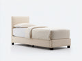 Camas individuales tapizadas 205x100x105 cm - beige - para dormitorio - diseño moderno