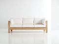 Sofás de exterior de madera 210 x 82 x 78 cm - natural - estilo moderno para jardín