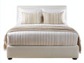 Camas dobles tapizadas 212 x 172 x 108 cm - beige - estilo contemporáneo para dormitorio